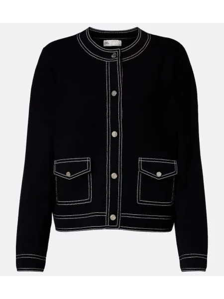 Cardigan Tory Burch de lână negru