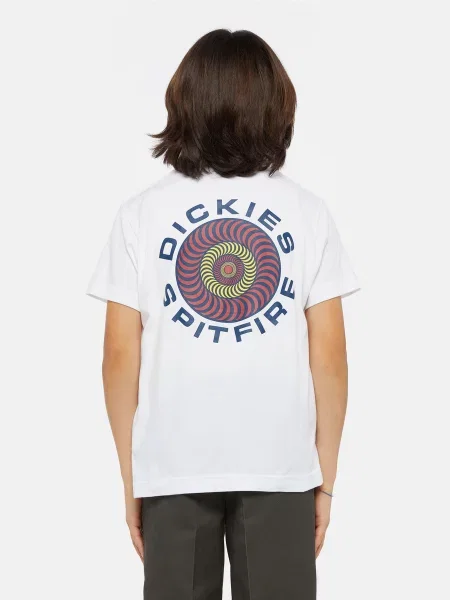 Дитяча Футболка Dickies x Spitfire білий