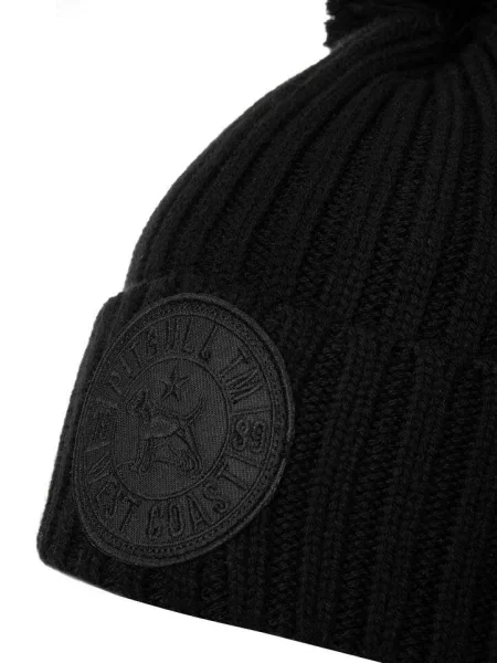 Czapka Pitbull zimowa Logo czarna