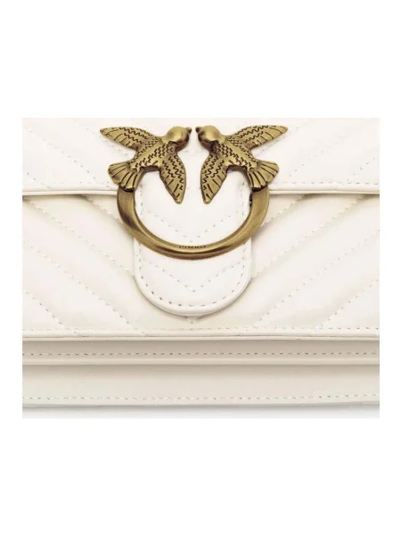 Geanta crossbody Pinko din piele bej