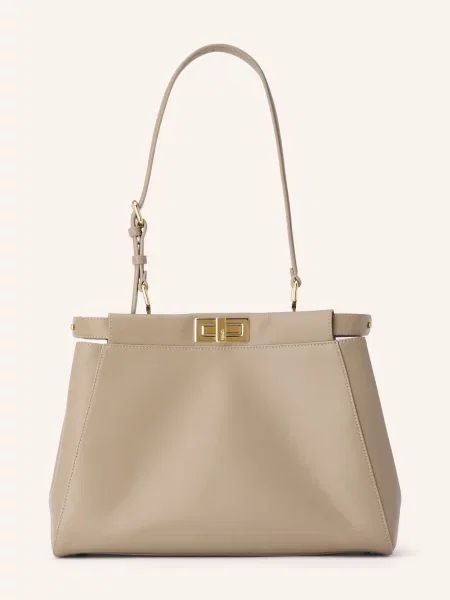 Fendi Torebka My Peekaboo Medium grau szara