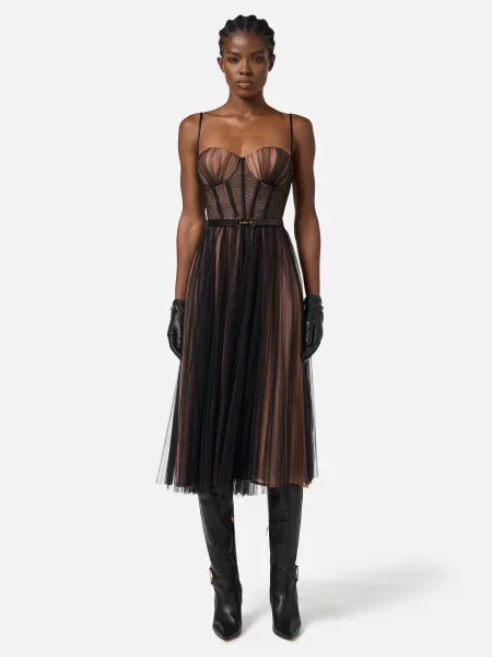 Платье Elisabetta Franchi черное