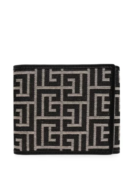 Portofel Balmain din canvas negru