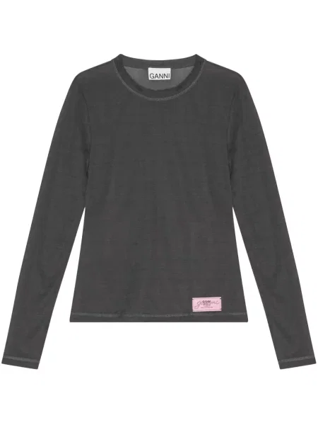 Tricou Ganni gri