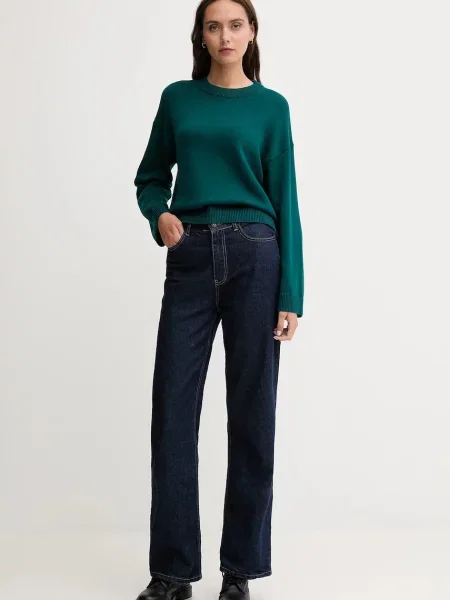 Pulover Calvin Klein Jeans lagane tirkizna