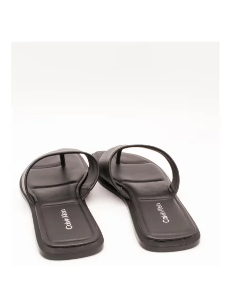 Pantofi Calvin Klein Jeans din piele fără toc negru