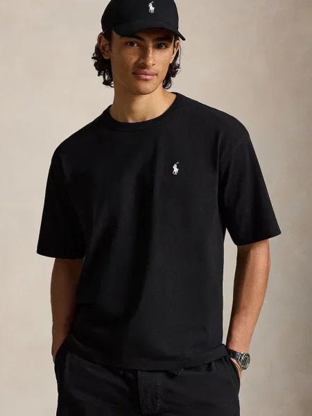 POLO RALPH LAUREN Tricou | Relaxed fit negru