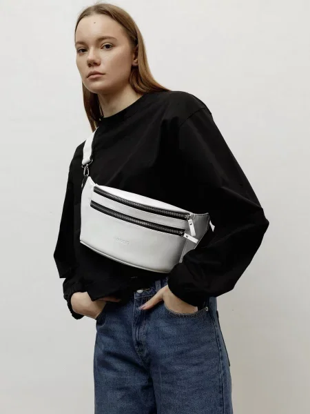 HARVEST Shaft 02 Поясна сумка Екошкіра білий