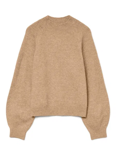 VERO MODA Pulover VMLEAF nisipiu