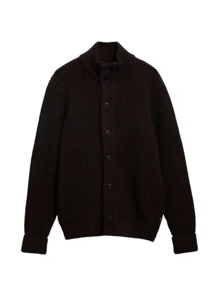 Cardigan Barbour de lână maro