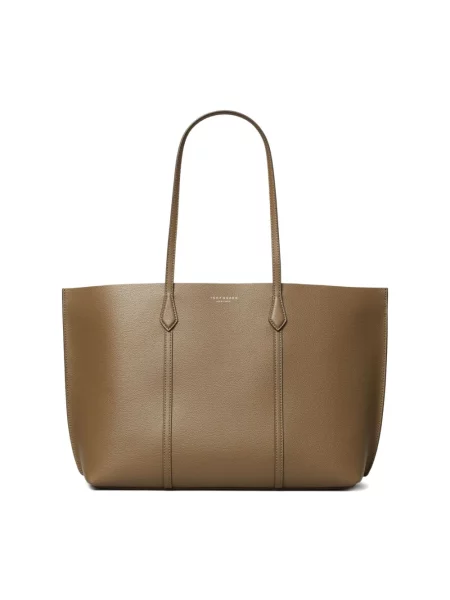 Shopperka Tory Burch skórzana brązowa