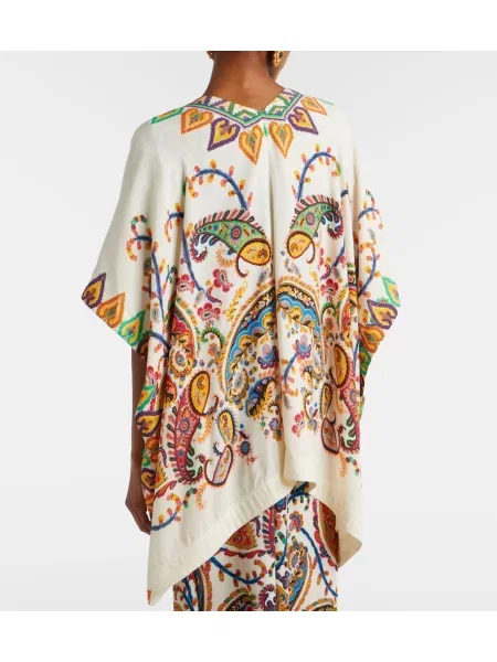 Kurtka koszulowa Etro z nadrukiem biała