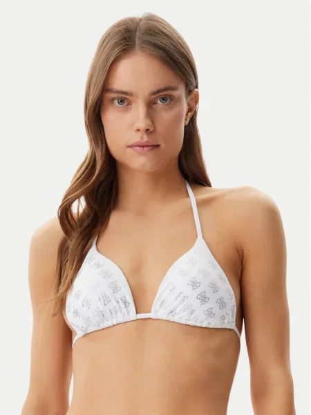 Guess Bikini partea de sus alb