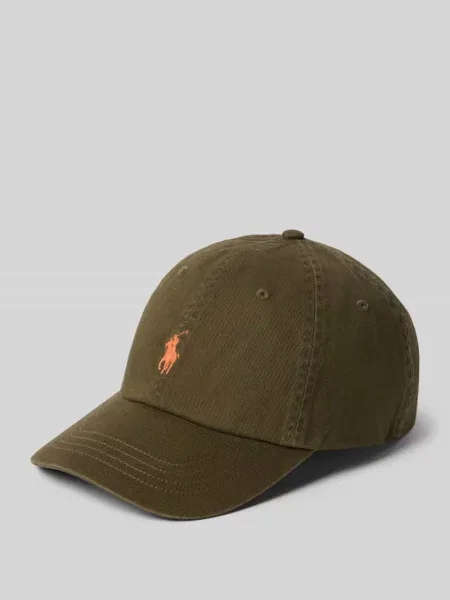 Czapka z daszkiem Ralph Lauren Classic Sport pomarańczowa zielona