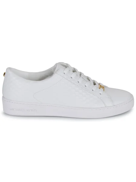Šnurovacie čipkované tenisky Michael Michael Kors biela