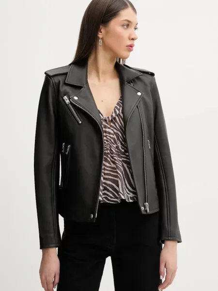 IRO geaca ramones de piele de tranzitie negru