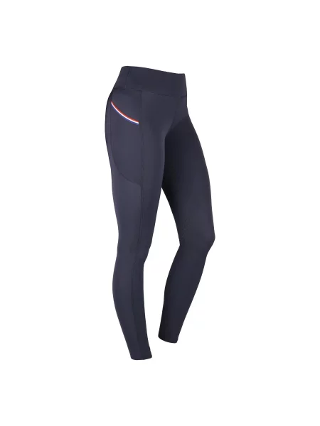 Legginsy jeździeckie z pełną przyczepnością HORKA KNHS niebieskie