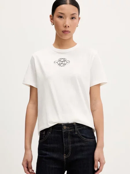 HUGO t-shirt γυναικείο μπεζ