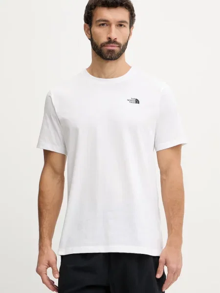 The North Face tricou Simple Dome alb