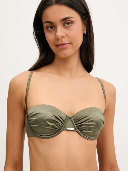 Calvin Klein plavková podprsenka zelená