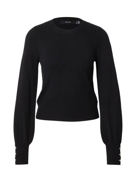 VERO MODA Pulover VMHAPPY' črna