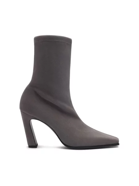 Botki Stuart Weitzman ze stretchu szare
