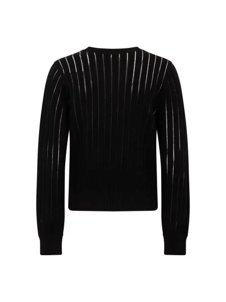 Sweter Frame w paski czarny