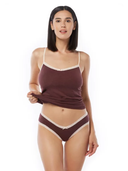 Труси Uniconf бавовна/еластан бордовий