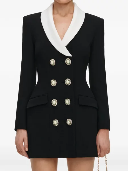 Rochie mini Self-portrait negru