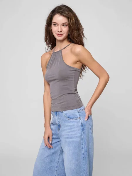 Майка PRPY віскоза/поліестер сірий