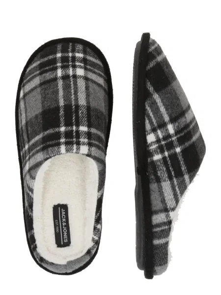 JACK & JONES Papuče JFWMURPHY / antracitová / šedobiela sivá