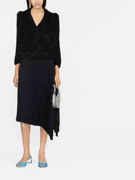 Megztinis Alberta Ferretti v formos iškirpte juoda