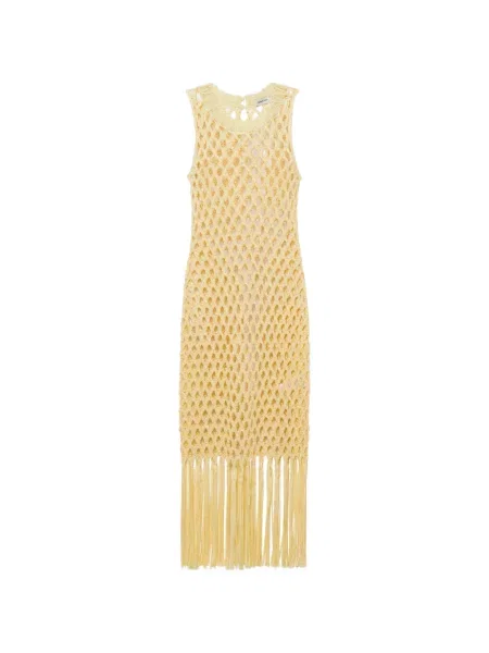 Rochie Simkhai cu franjuri galben