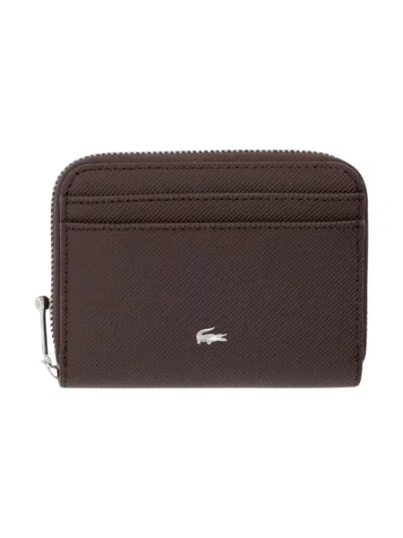 Lacoste portfel z imitacji skóry brązowy