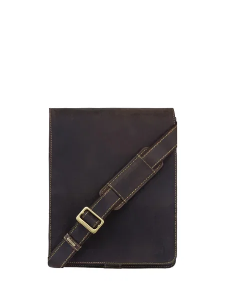 Кожаная сумка Visconti коричневая