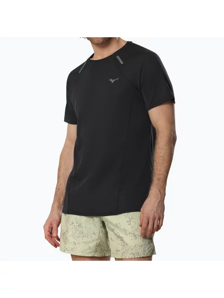 Tricou de alergare pentru bărbați Mizuno Active DryAeroFlow Tee black negru