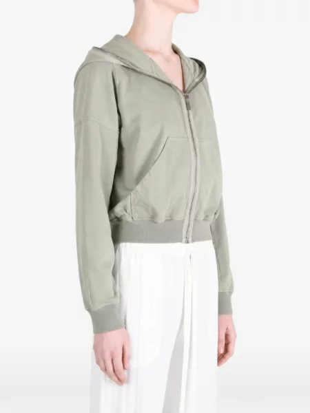 Hanorac cu glugă Rick Owens Drkshdw verde