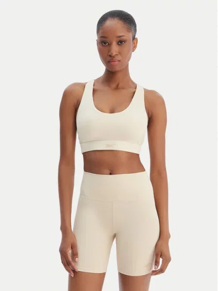 Reebok Sutien sport Reebok x Ewa Chodakowska bej