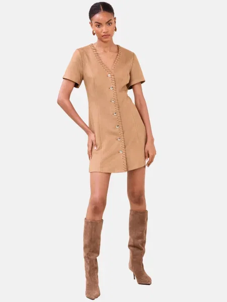 Lipsy Obleka kapučino