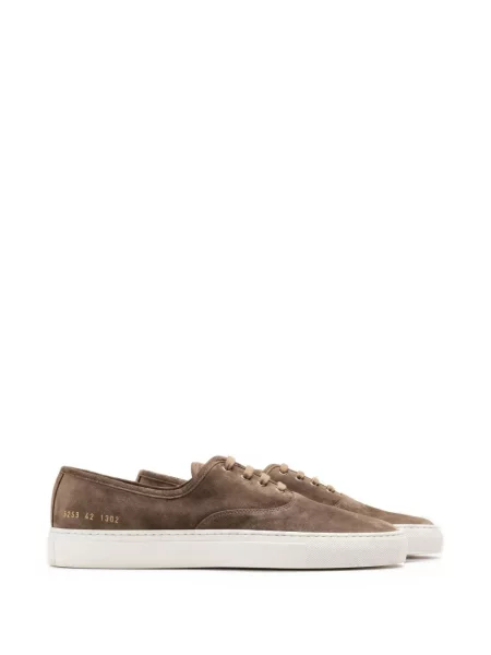 Szarvasbőr sneaker Common Projects barna