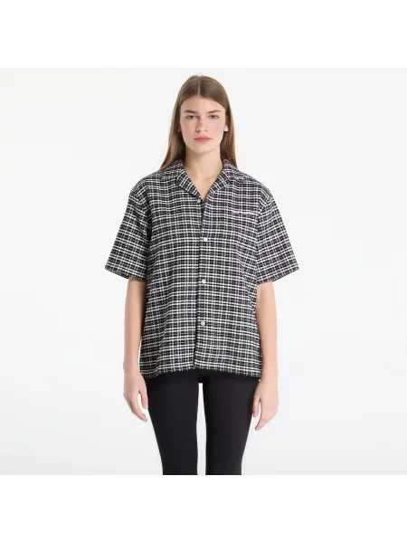Košile Carhartt WIP S/S Kander Shirt UNISEX Kander Check/ Black S černé