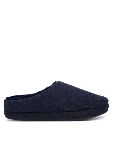 Tommy Hilfiger Papuci de casă Th House Shoe Flannel Bleumarin