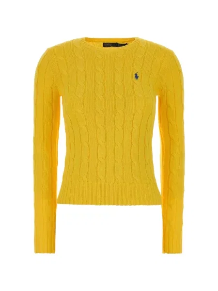 Hímzett csíkos galléros pólóing Polo Ralph Lauren kék