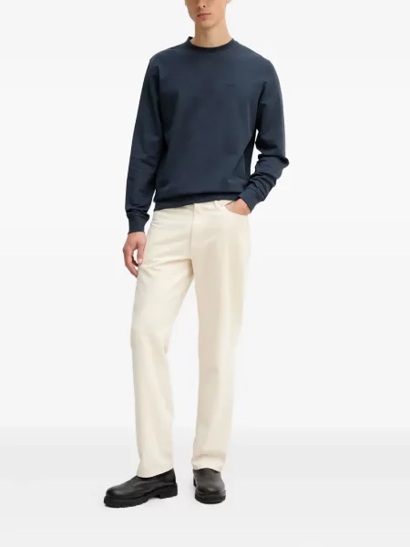 Hanorac Barbour cu broderie albastru