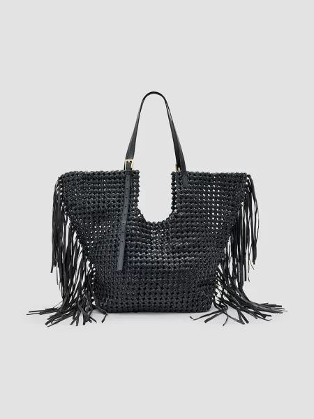 AllSaints torebka skórzana ARA czarny