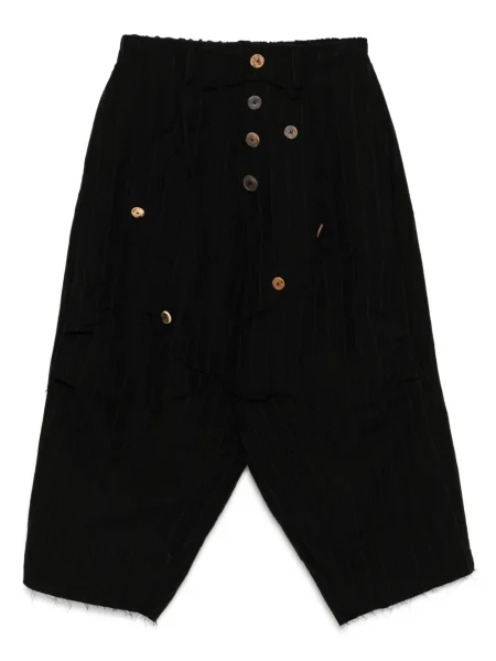 Панталон Chiahung Su на райета черно