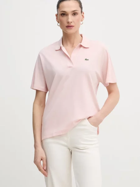 Lacoste tricou polo roz