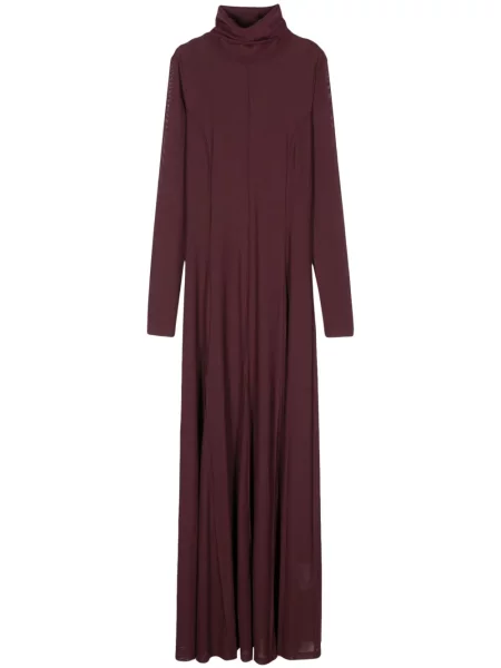 Rochie maxi Remain plasă de costum violet