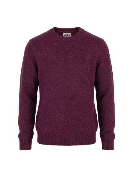 Sweter Mc2 Saint Barth wełniany fioletowy