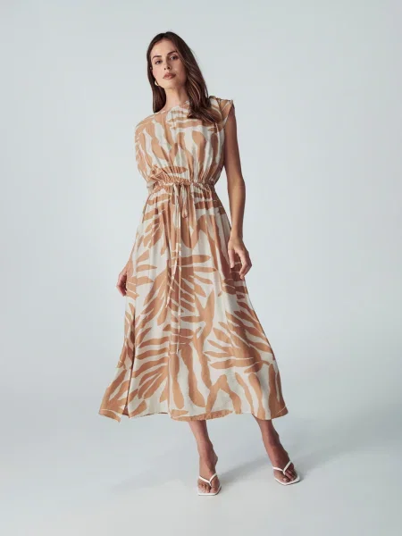 Willa Rochie Carol portocaliu pastel alb